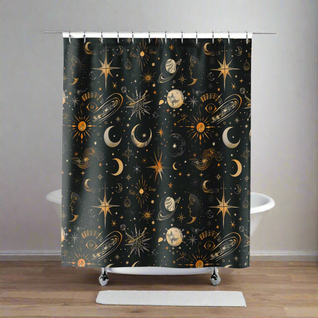 celestial shower curtain