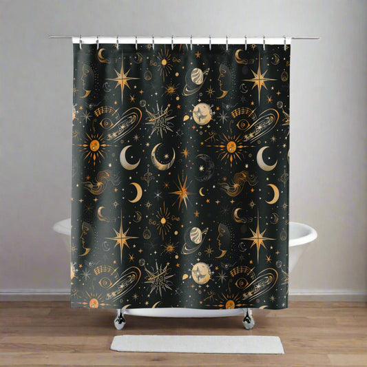 celestial shower curtain