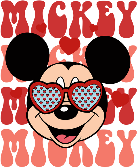 Mickey Mouse Love DTF Design Ready to Press