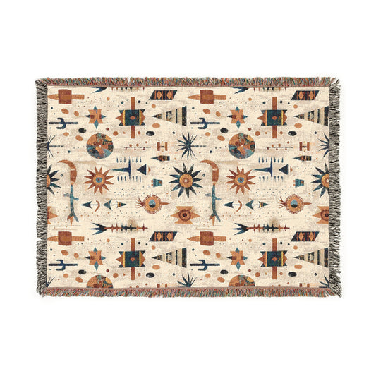 Bohemian Woven Blanket - Cozy Southwestern Style, Perfect for Home Decor and Gifts