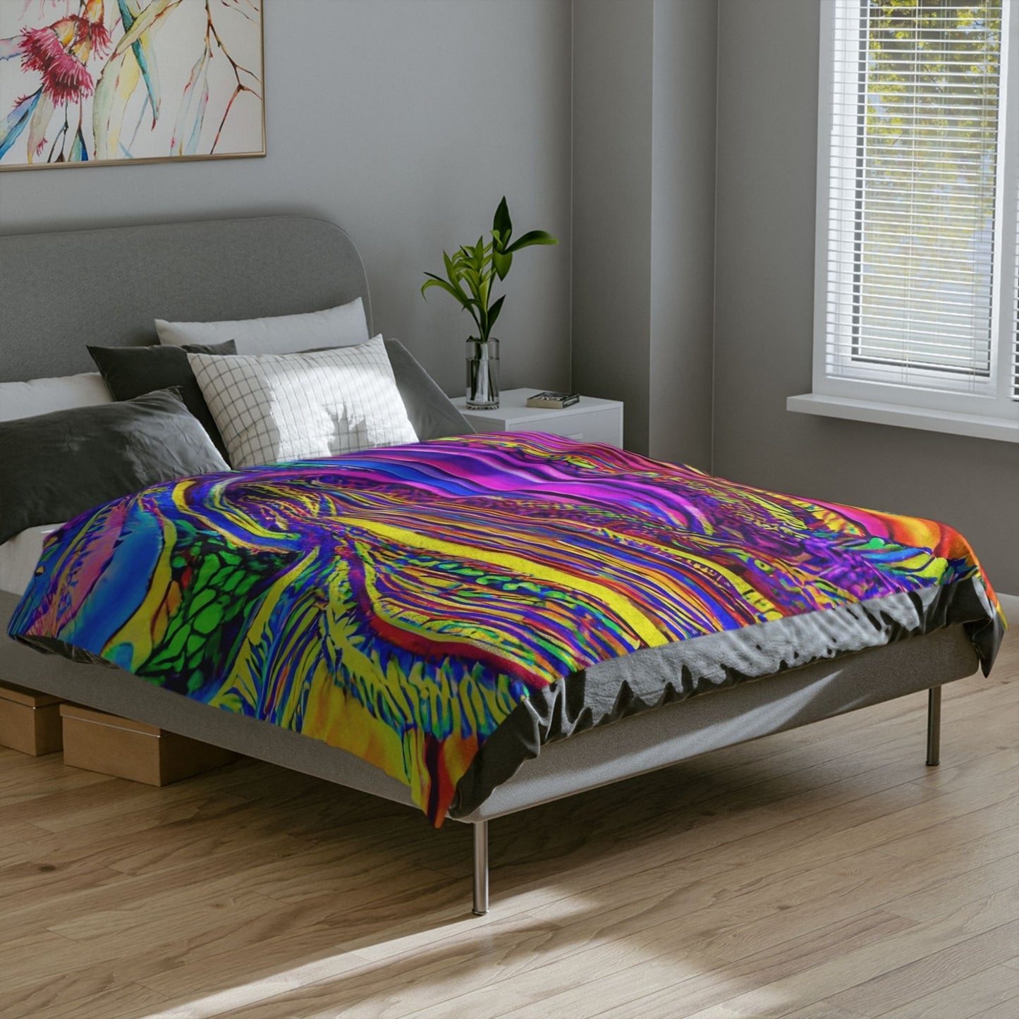 Velveteen Microfiber Blanket – Ultra-Soft Throw with Vibrant Designs | Cozy Gift for Home, Holidays & Birthdays