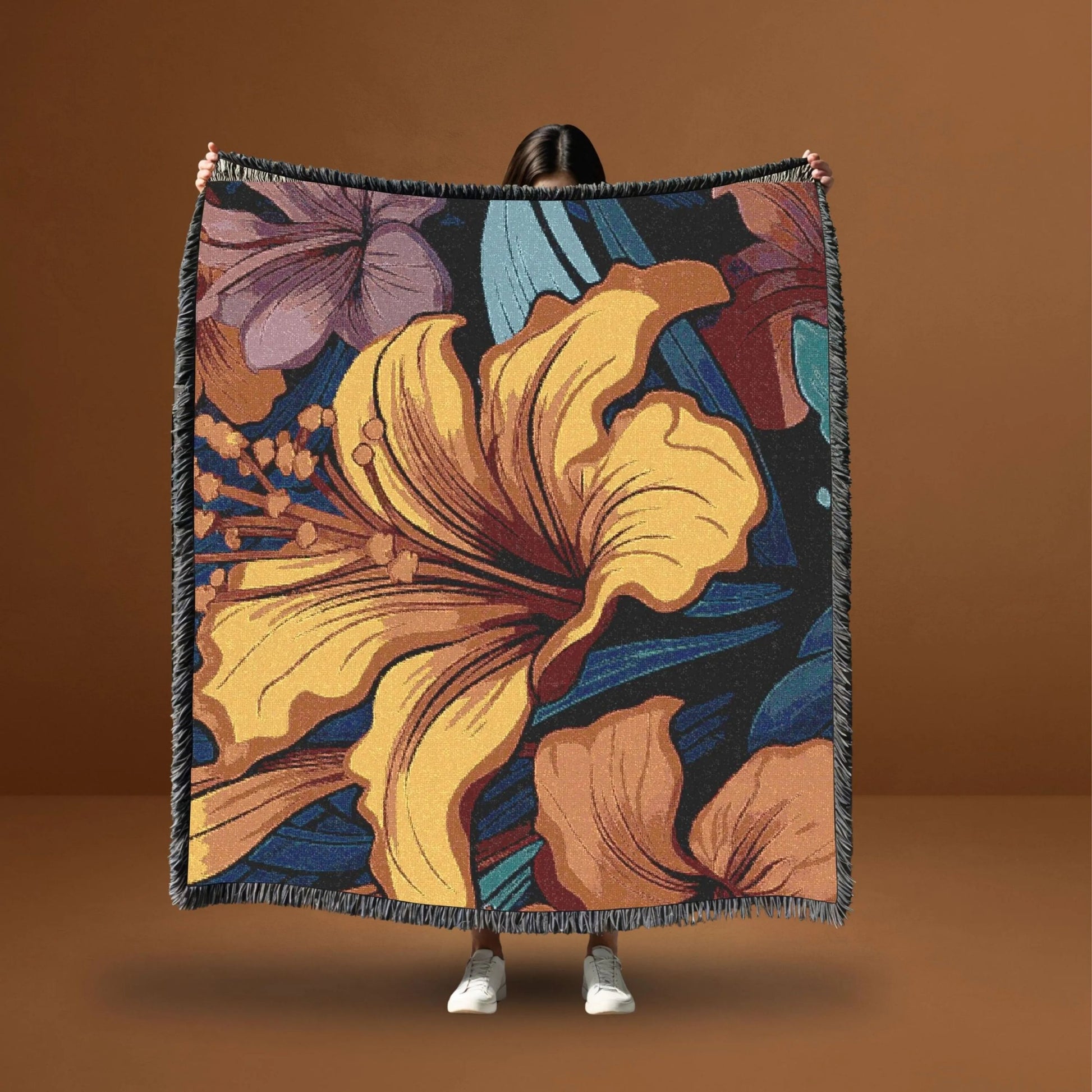 Floral Woven Blanket