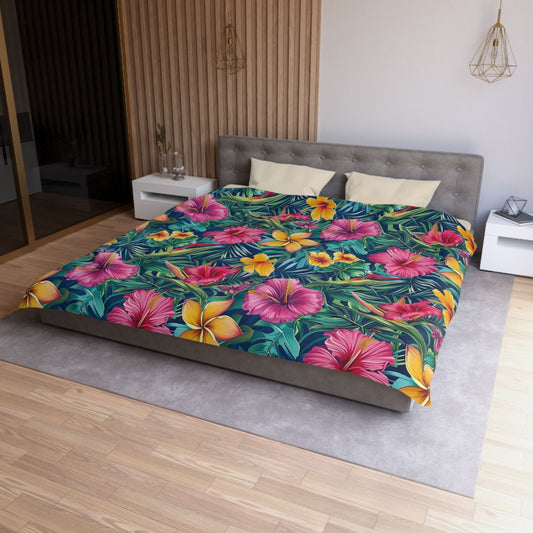 tropical leaf duvet cover,king size doona,floral duvet cover king.